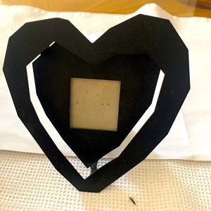 3 for $15 bundle Black metal heart shaped picture frame